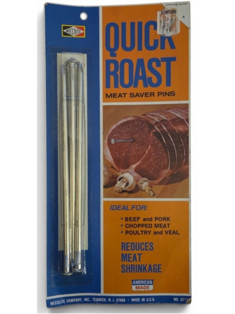 Vintage Wecolite Quick Roast Meat Saver Pins